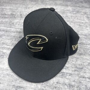 Youth New Era Cleveland Cavaliers NBA Basketball Black Gold Cap Hat Snapback